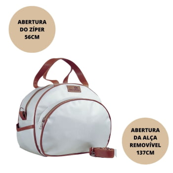 BOLSA MATERNIDADE LUXO GELO E MARROM