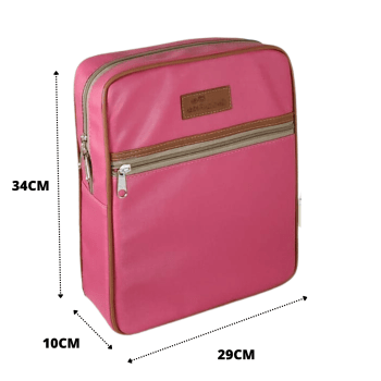 Kit maternidade- 1 mochila + 1 Bolsa rosa elegance