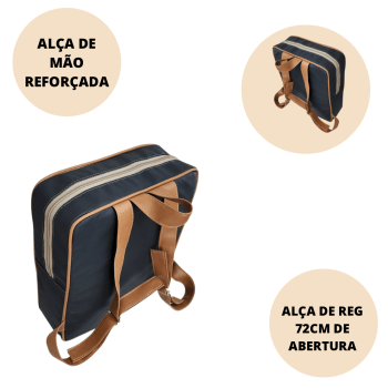 Kit maternidade- 1 mochila + 1 Bolsa Nobre preto 